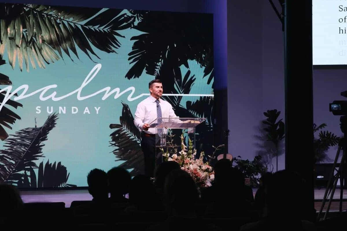 Church in El Cajon CA 1 palm day preaching